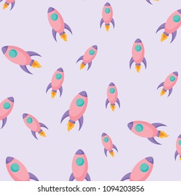 space rockets pattern
