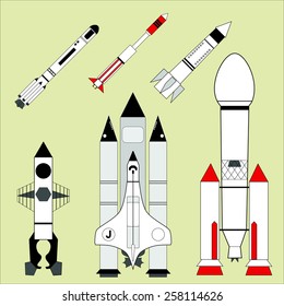 Space rockets set