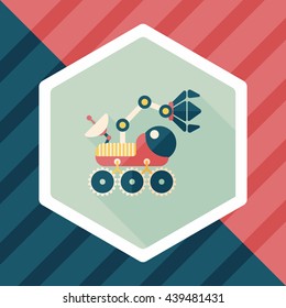 Space Rover flat icon