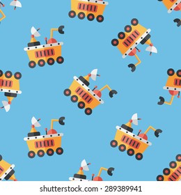 Space Rover flat icon,eps10 seamless pattern background