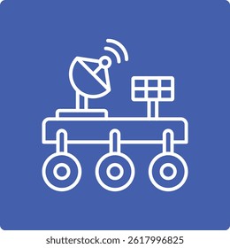 Ícone de vetor Space Rover. Pode ser usado para impressão, aplicativos móveis e da Web.