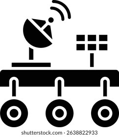 Space Rover vector icon. Can be used for printing, mobile and web applications.