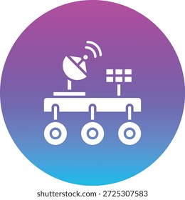 Icono de Vector de Space Rover. Se puede utilizar para aplicaciones de impresión, móviles y de Web.