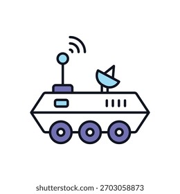Icono de Vector Space Rover ilustración de stock