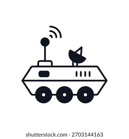 Icono de Vector Space Rover ilustración de stock