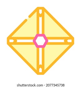 space sail color icon vector. space sail sign. isolated symbol illustration