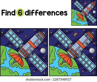 Space Satellite Find The Differences