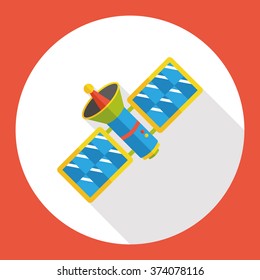 Space Satellite flat icon