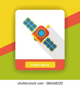 Space Satellite flat icon