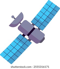 Space Satellite Handdrawn Vector Illustration