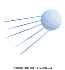 Space-Satelliten-Symbol. Cartoon des Space-Satelliten-Vektorbilds für Web-Design isoliert auf weißem Hintergrund