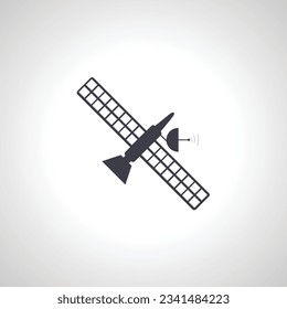 space satellite icon. space shuttle isolated icon