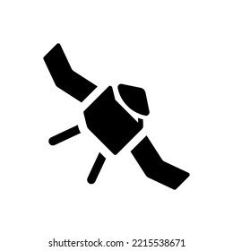 Space satellite icon (Simple vector illustration)
