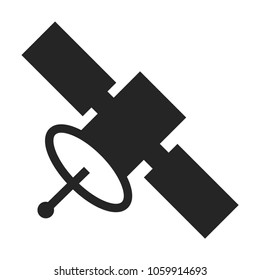 Space satellite icon vector
