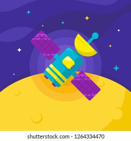 Space Satellite Illustration