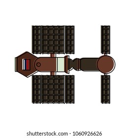 Space satellite isolated