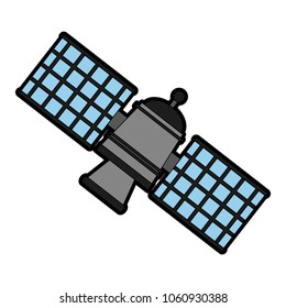 Space satellite isolated