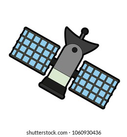 Space satellite isolated