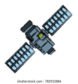 Space Satellite isolated