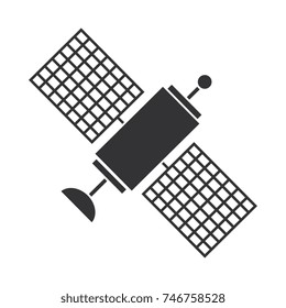 space satellite isolated icon