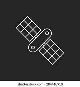 Space Satellite line icon