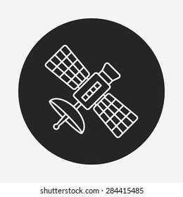Space Satellite line icon