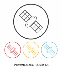 Space Satellite line icon