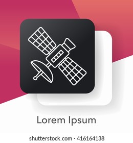 Space Satellite line icon