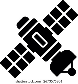 Espaço Satélite Novo Criativo Ícone Design Vetor