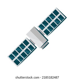 Raumsatellitenretro-Symbol einzeln