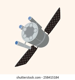 Space Satellite theme elements