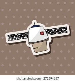Space Satellite theme elements