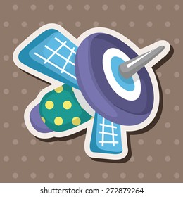 Space Satellite theme elements