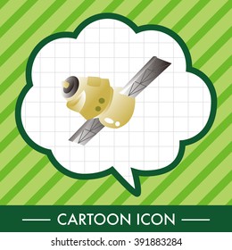 Space Satellite theme elements