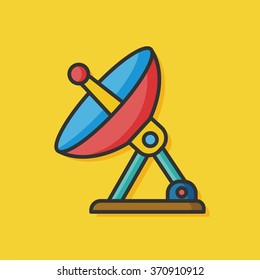 Space Satellite vector icon