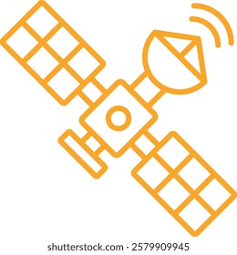 Space Satellite vector icon. Can be used for printing, mobile and web applications.