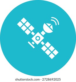 Ícone de vetor Space Satellite. Pode ser usado para impressão, aplicativos móveis e da Web.
