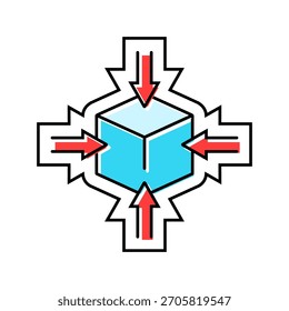 salvando espaço ícone de cor de design vetor. símbolo de design de salvamento de espaço. ilustração de símbolo isolado