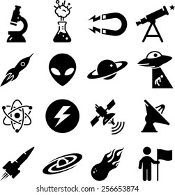 Space and science icons