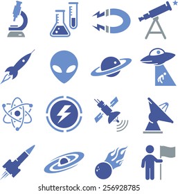 Space and science icons