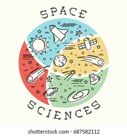 Space Science illustration (eps10);