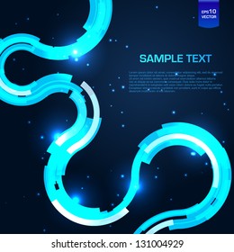 Space science and technology illustration for your business message