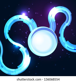 Space science and technology illustration for your business message