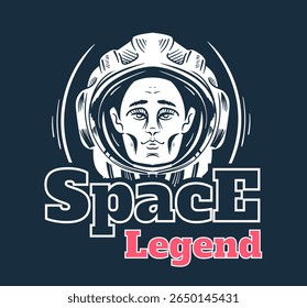 Space scientific explore astronaut alien rocket planet sticker badge isolated set. Vector flat cartoon graphic illustration