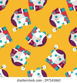 Space scientists flat icon,eps10 seamless pattern background