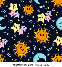 space seamless pattern