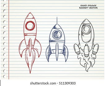 space ship cartoon isolated on white background