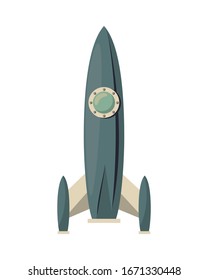 diseño gráfico de ilustraciones vectoriales del buque espacial