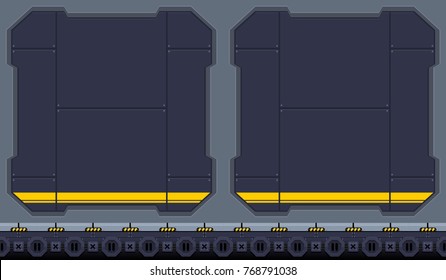 Space Ship Hangar Background For Sci-fi Video Games