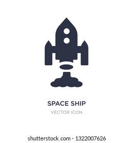 space ship icon on white background. Simple element illustration from Astronomy concept. space ship sign icon symbol design.